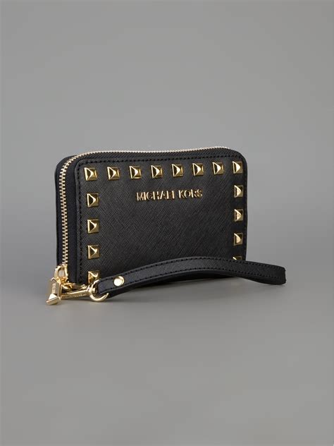 michael kors quilted studded wallet|michael kors wallet clearance sale.